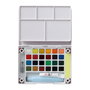 Sakura Koi Water Colors Pocket Field Sketch Box con 24 medias pastillas y medio iridiscente